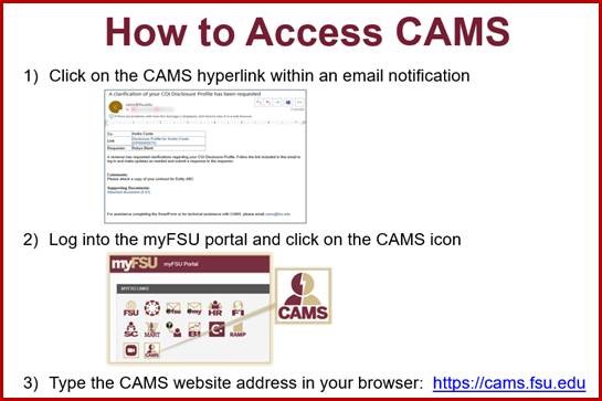 How to Access CAMS